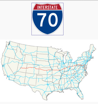 Autoroute I-70 (Kansas) dans La Tour Sombre